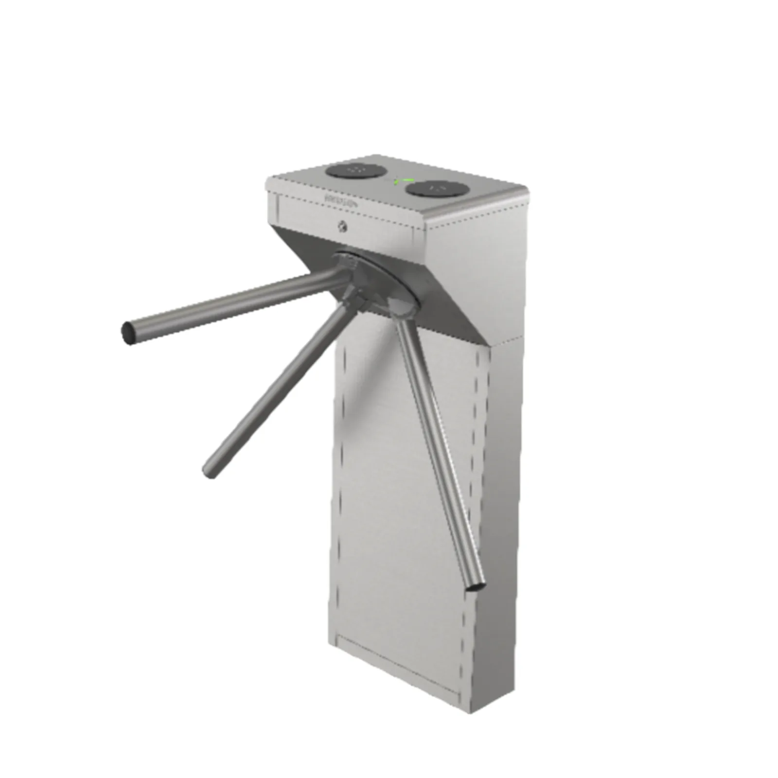 Torniquete Trípode Bidireccional de Acero Inoxidable SUS304 / 2 Millones MCBF / Apertura en Caso de Emergencia / Integrable con cualquier Sistema de Control de Acceso / Indicadores LED de Entrada-Salida