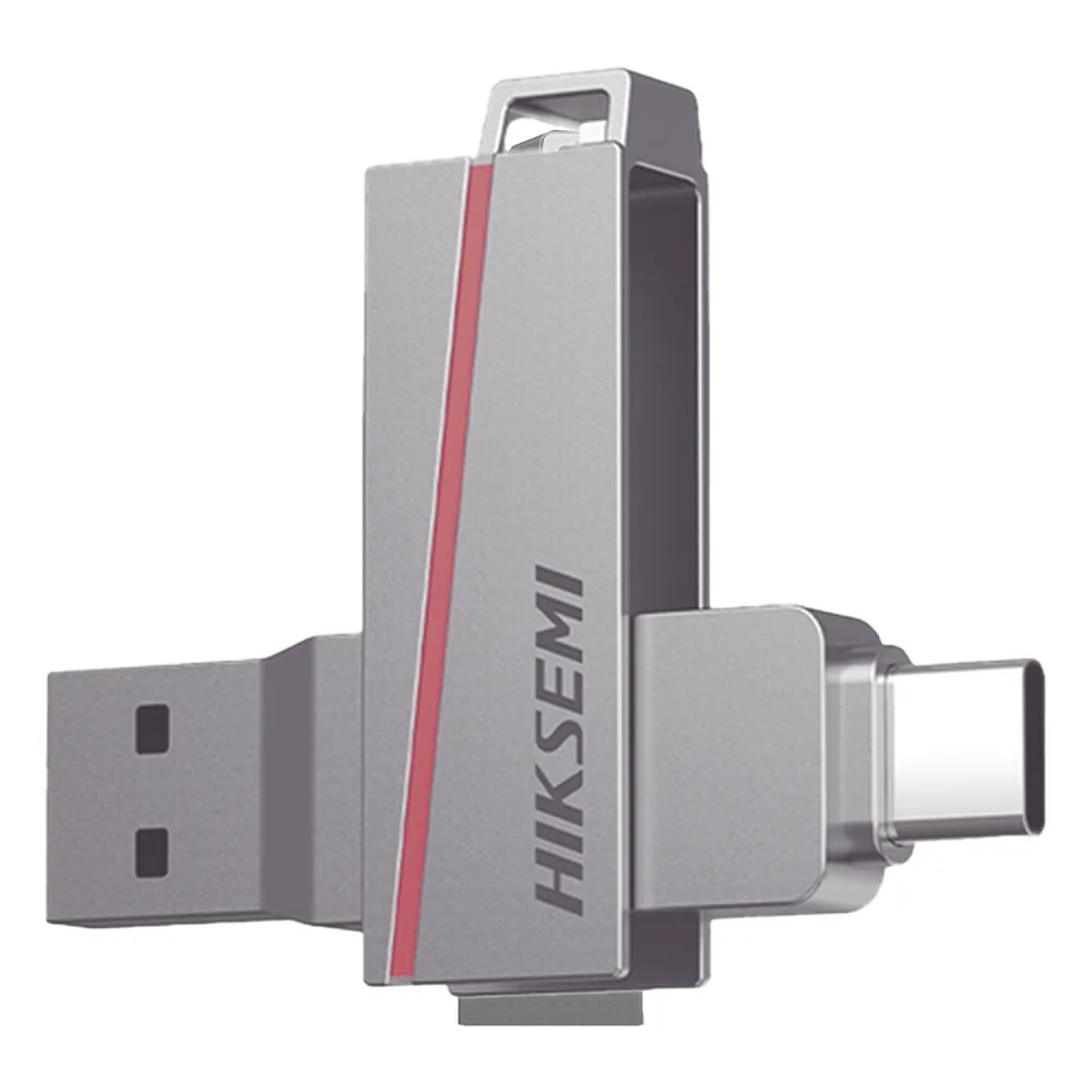 Memoria USB Dual de 256 GB / USB-C y USB-A / Transferencia de Alta Velocidad / Metálica / Compatible con Dispositivos Móviles, Windows, Mac y Linux