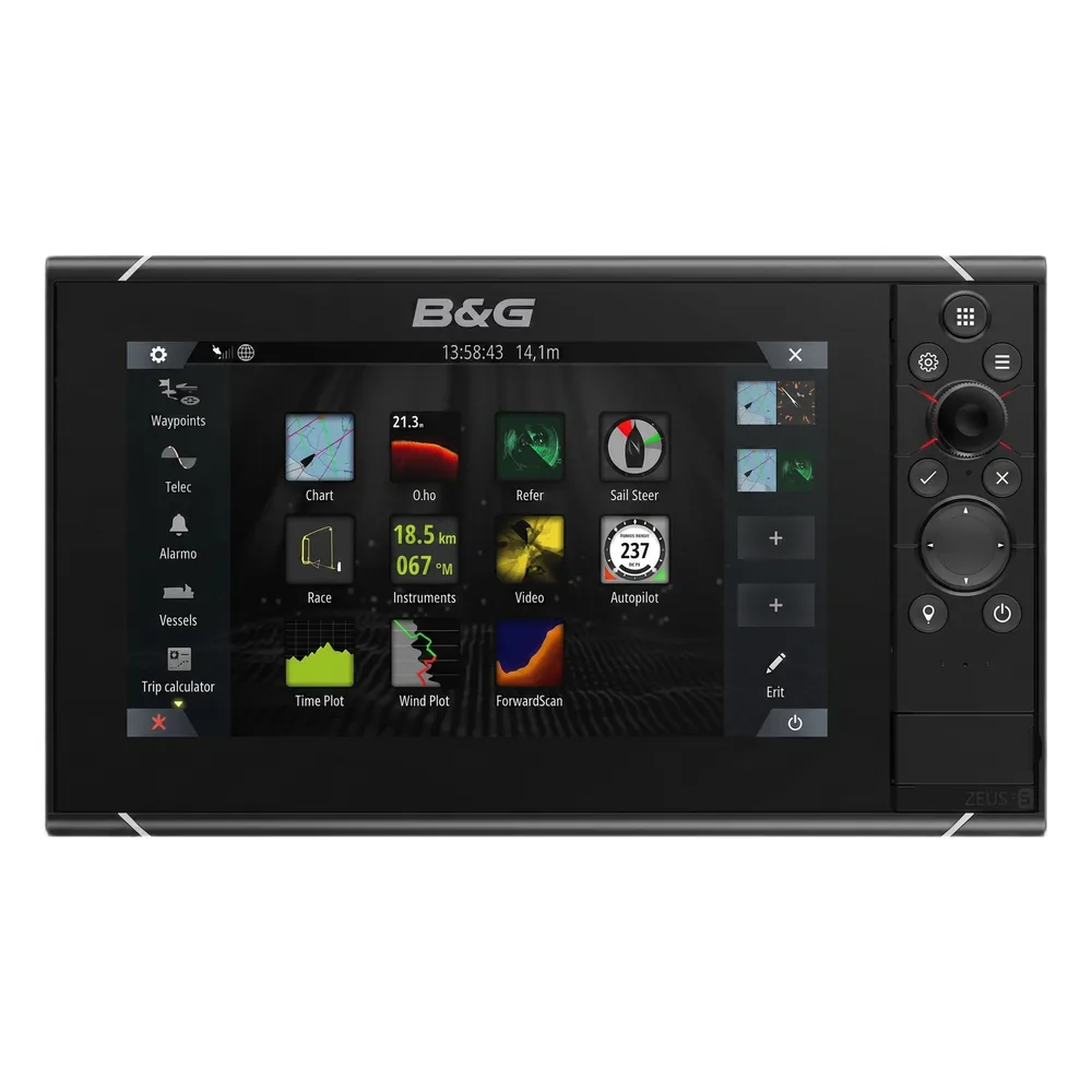 Pantalla de navegación ZEUS3S de alto rendimiento, con display de ultra visibilidad y pantalla touchscreen.