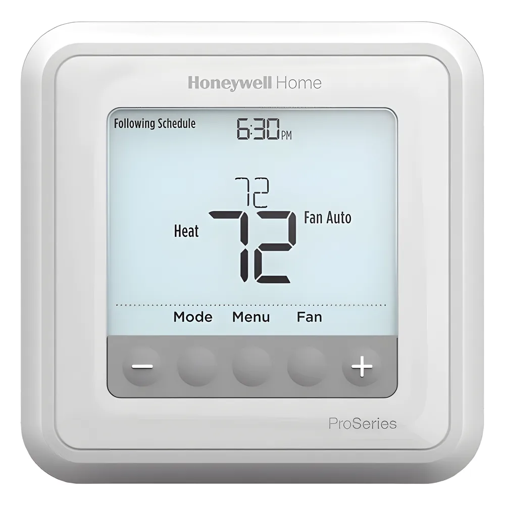 Termostato programable de 7 días para sistemas de hasta 3H/2C bomba de calor o 2H/2C convencional, serie T6 Pro