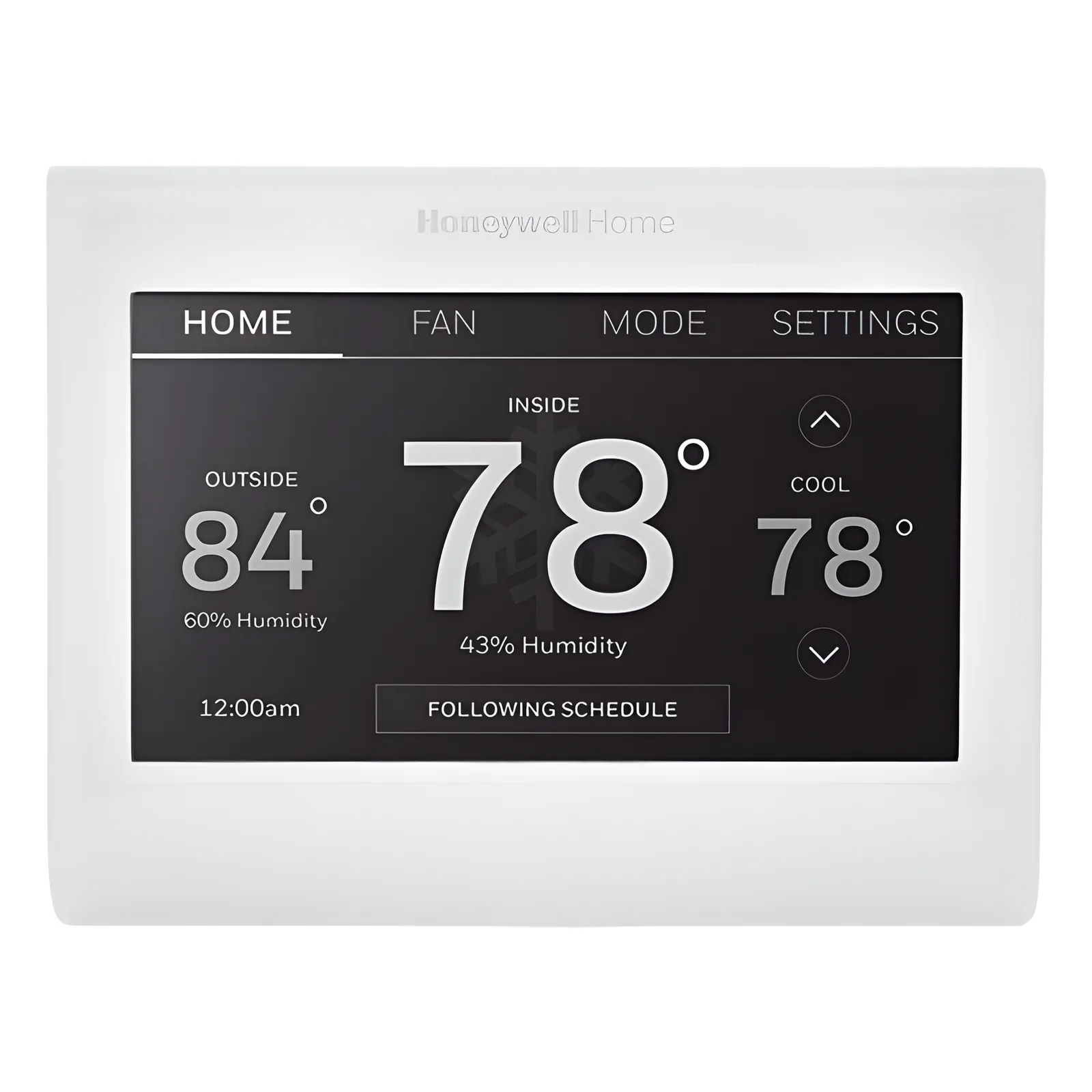 Termostato Wi-Fi con pantalla táctil a color, control remoto vía app, compatible con sistemas convencionales o bomba de calor, uso residencial y comercial ligero
