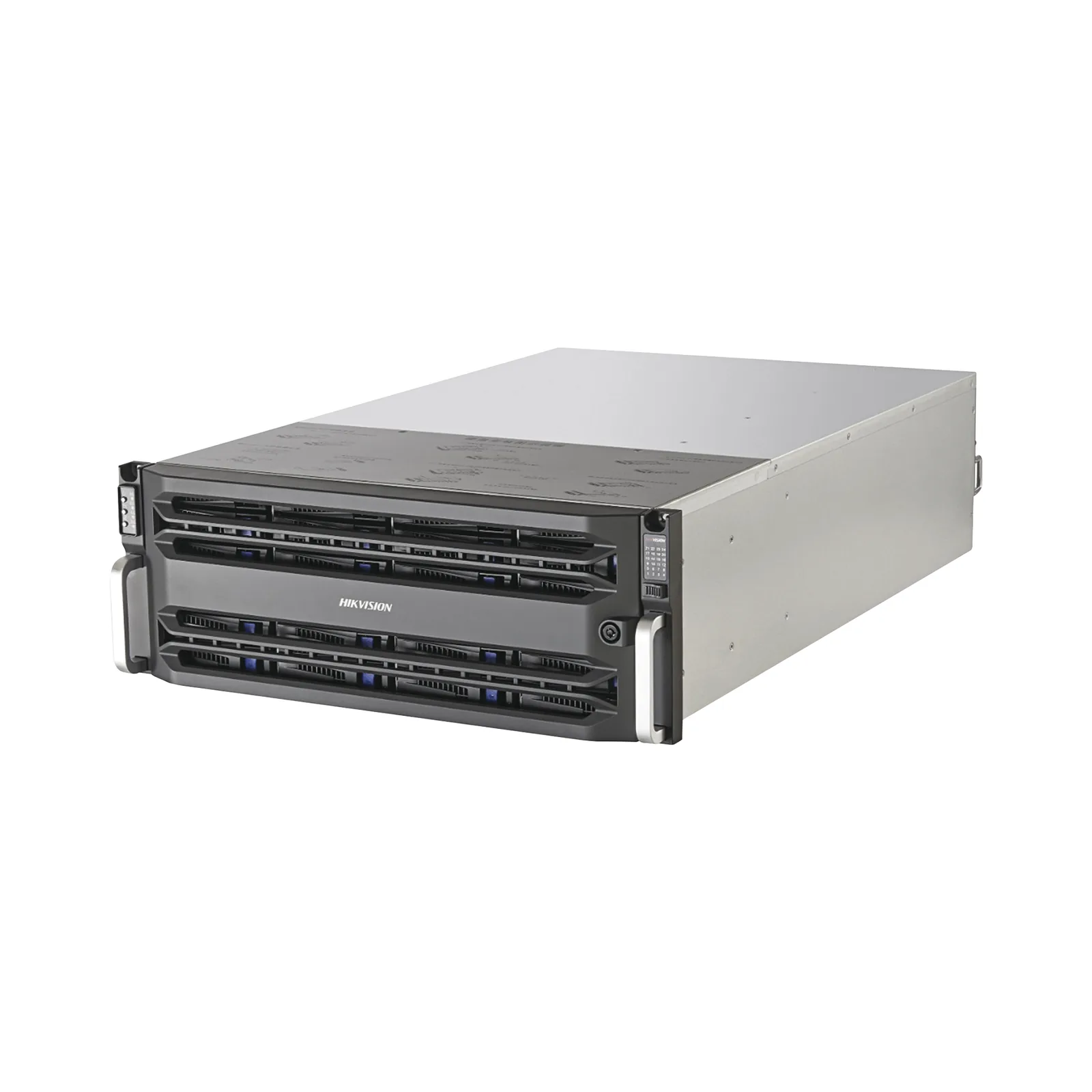 Servidor de Almacenamiento en Red / Soporta 24 Discos Duros (No Incluye Discos) / Soporta Hasta 512 Canales IP / Controlador Simple