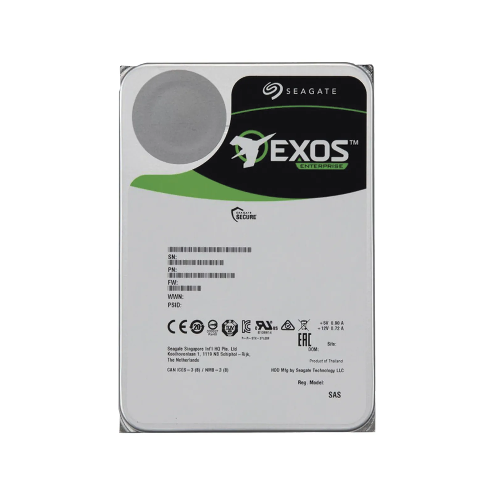 Disco Duro 3.5" 20 TB / 7200 RPM / SATA / Alto Rendimiento / Recomendado para serie DS-AT1000S