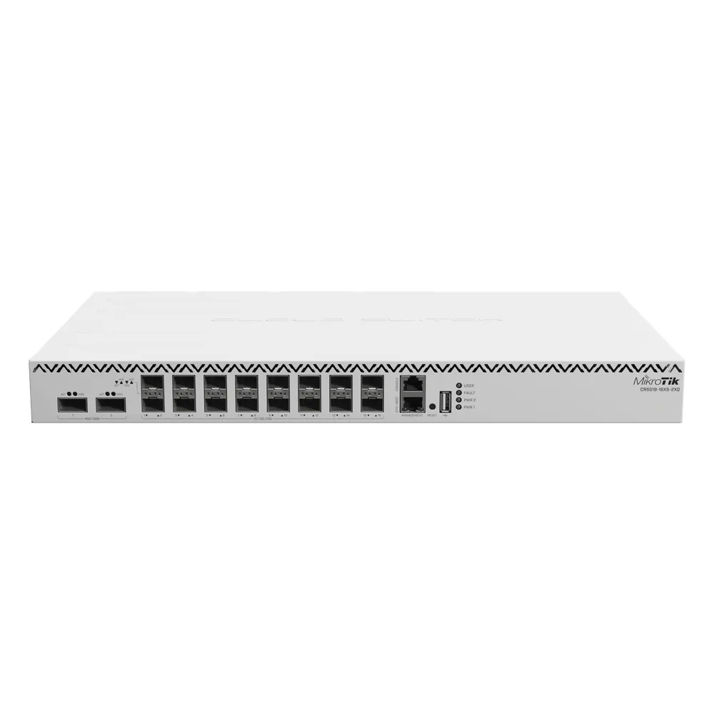 Cloud Router Switch, 16 puertos SFP28 25 Gbps, 2 puertos QSFP28 10 Gbps