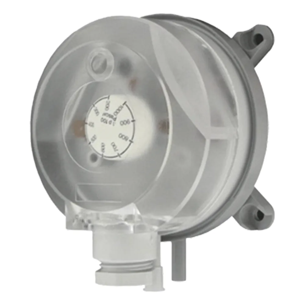Interruptor de presión diferencial ajustable con perilla de doble escala para aplicaciones HVAC