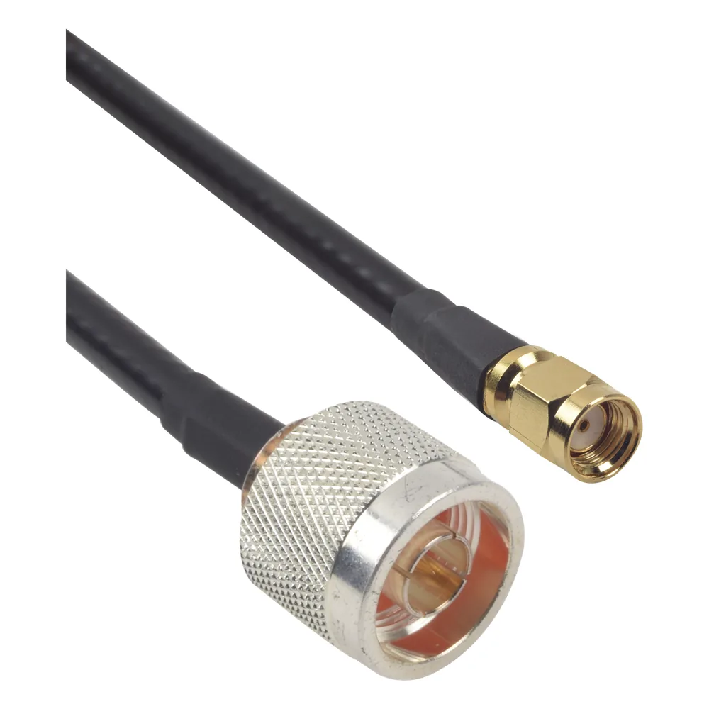 Jumper de 60cm con Cable LP240 y conectores N Macho y SMA Macho Inverso.