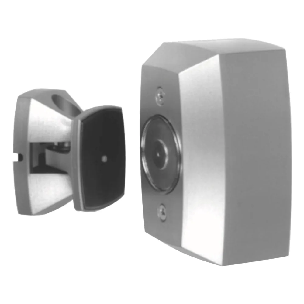 Sujetador Electromagnético de Puerta para Montaje en Pared con Cableado Superficial, 12-120 V, Hasta 40 lb de Sujeción
