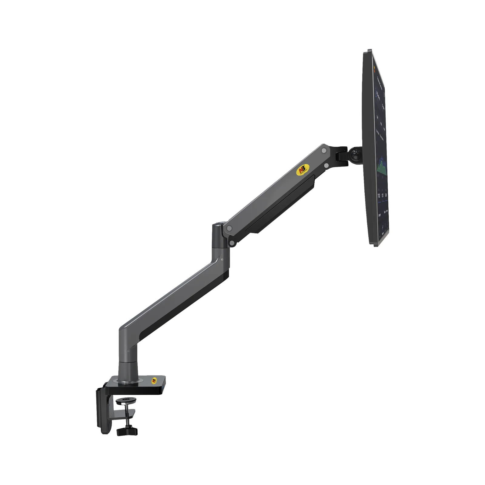 Montaje de Escritorio Articulado para Monitores de 22-40" / Soporta hasta 15 kg / Vesa 75 x 75 / 100 x 100 / Acero / Giro: 360°