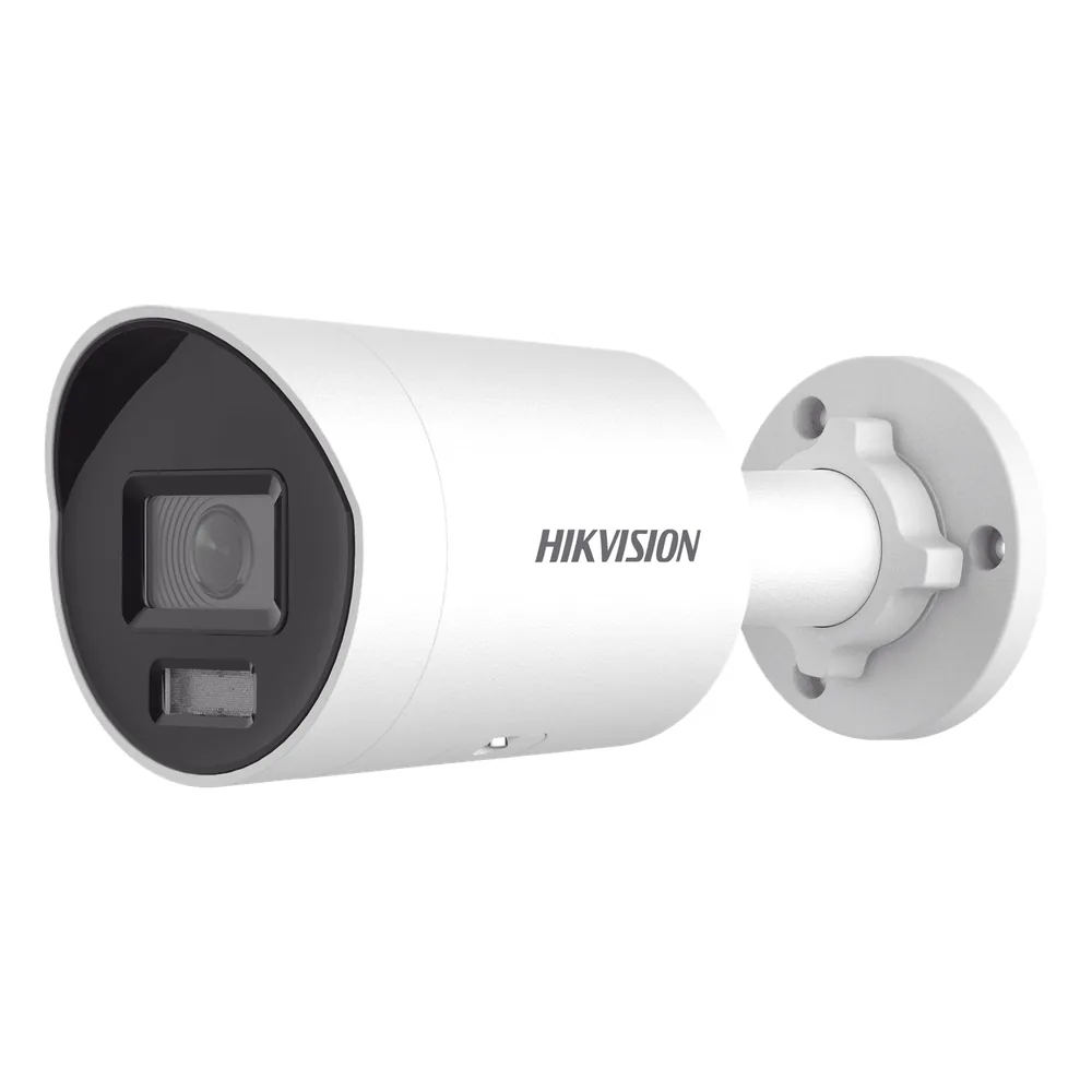 [Dual Light + ColorVu] Bala IP 8 Megapixel (4K) / Lente 2.8 mm / 40 mts IR + 40 mts Luz Blanca / Microfono Integrado / Exterior IP67 / WDR 130 dB / ACUSENSE (Filtro de Falsas Alarmas) / Captura Facial / PoE / Metal / ACUSEARCH