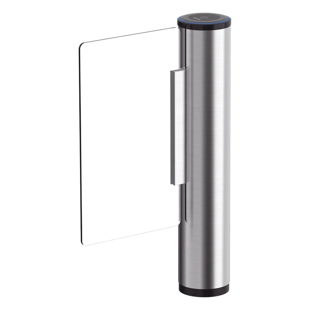 Puerta de Cortesia con Aleta de Acrílico (No incluida) de Alto Impacto / 90 cms ancho del carril / 6 MCBF / Acero Inoxidable SUS304 / Requiere aleta modelo DS-K3BC430LX-DP90/1