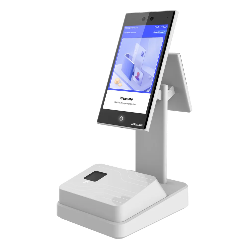 Terminal de Pago con Pantalla Touch y Camara Dual para Reconocimiento Facial / Solo para proyectos de desarrollo con plataforma Hikvision