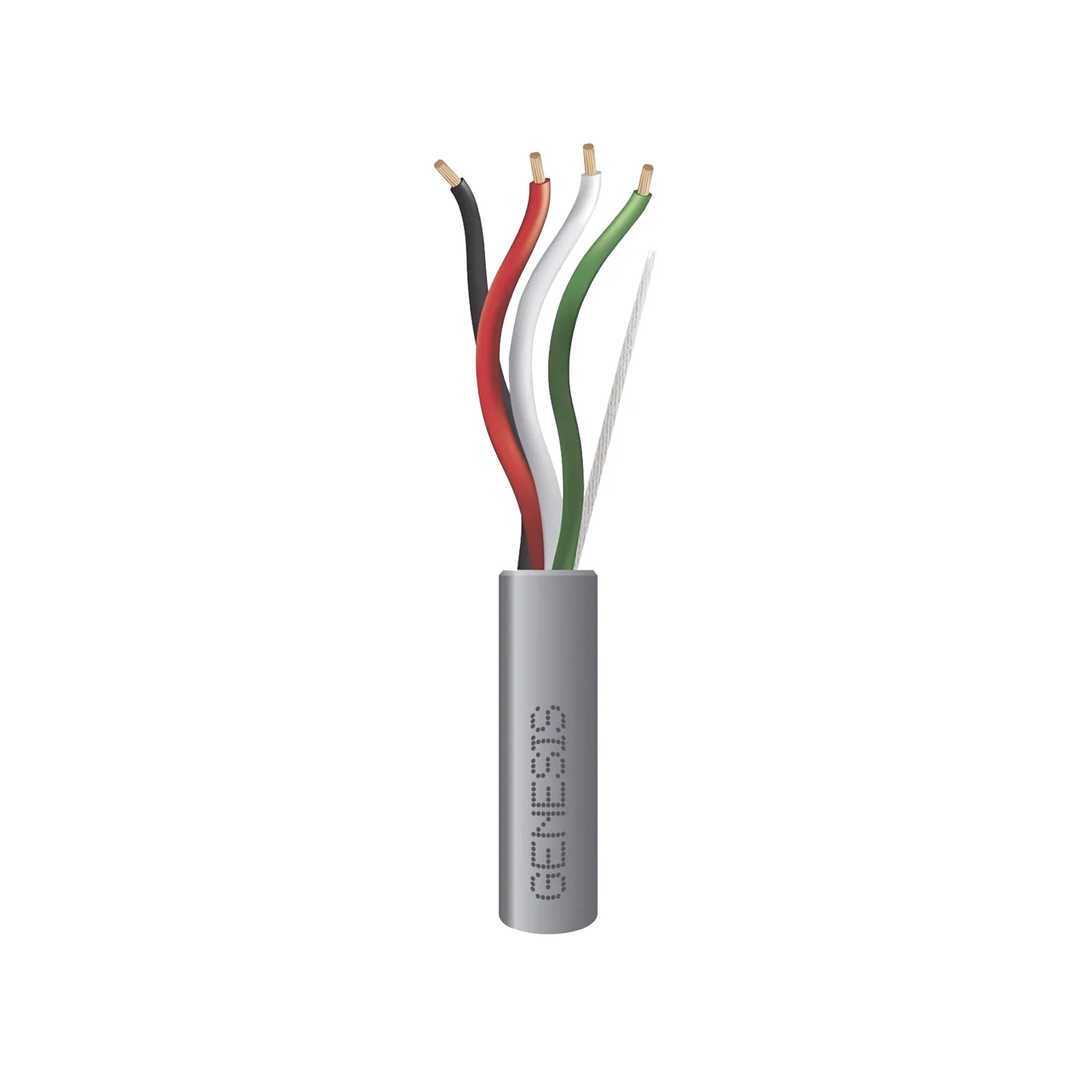 Bobina de 152 m (500 ft) / Cable para Alarma 4x16 AWG / Riser / Gris