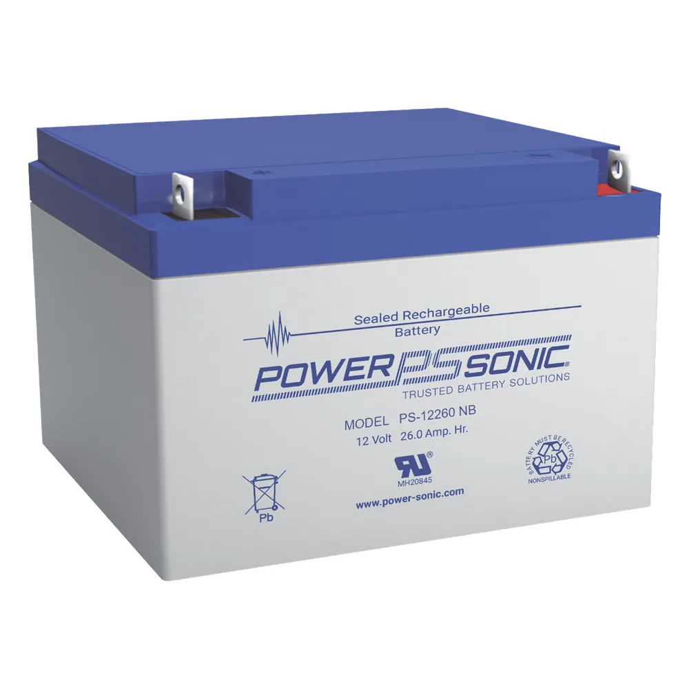 Batería 12V, 26AH, Para Respaldo, Tecnologías AGM/VRLA, 5 Años Vida Útil, Terminales T12, Reconocida UL