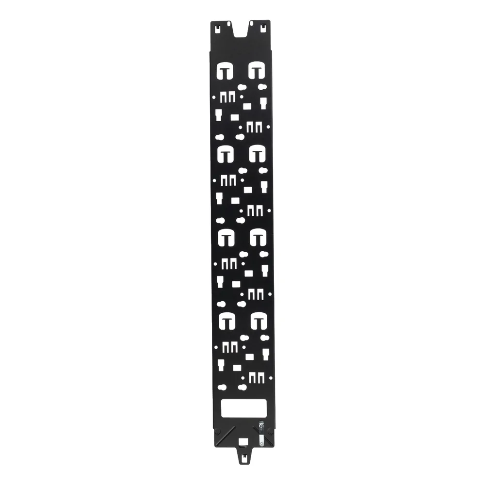 Panel Administrador de Cables Vertical para Gabinete FlexFusion™ de 45RU, Acepta Anillos en D, Anillos S1DR, S2DR y L; S1LR, S2LR, Color Negro