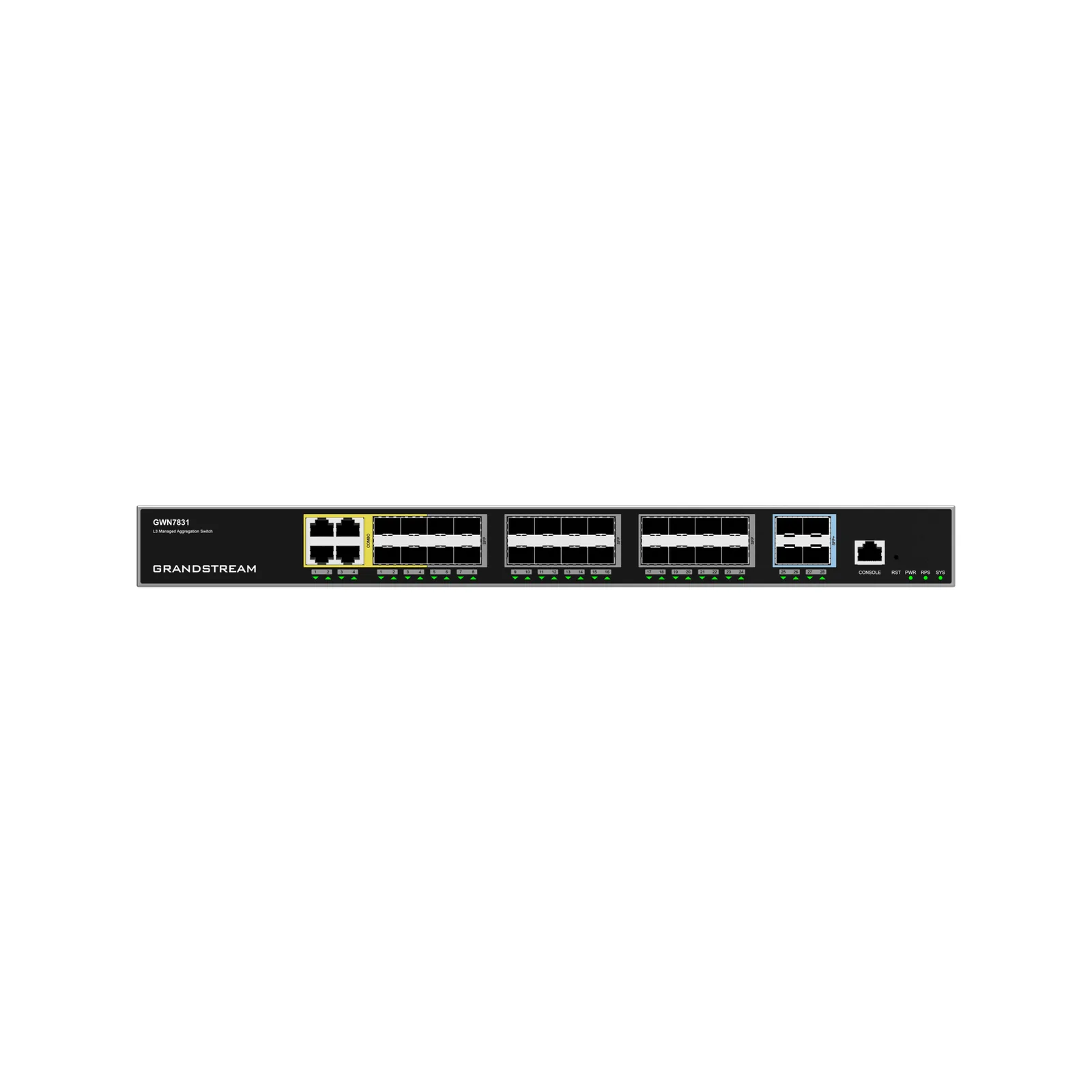 Switch de Agregación Capa 3 Administrable / GWN7830 - GWN7831 - GWN7832 / 48-120 Gbps Throughput / 4-12 Puertos 10G SFP+ / Stacking / Gestión Cloud GDMS / IPv4/IPv6