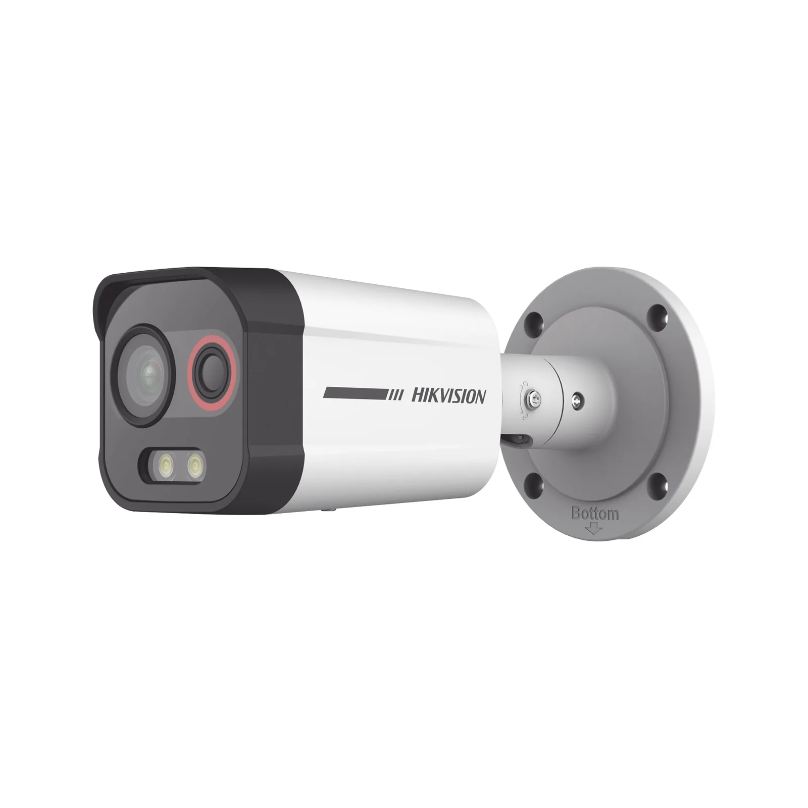 Cámara Bala IP Térmica y Óptica Biespectral / Análisis de Video (VCA) para Protección Perimetral / Clasifica Vehículo y Humano / Térmica 96 x 72 / Óptica 4 MP ColorVu / IP67 / micro SD de 256 GB/ PoE