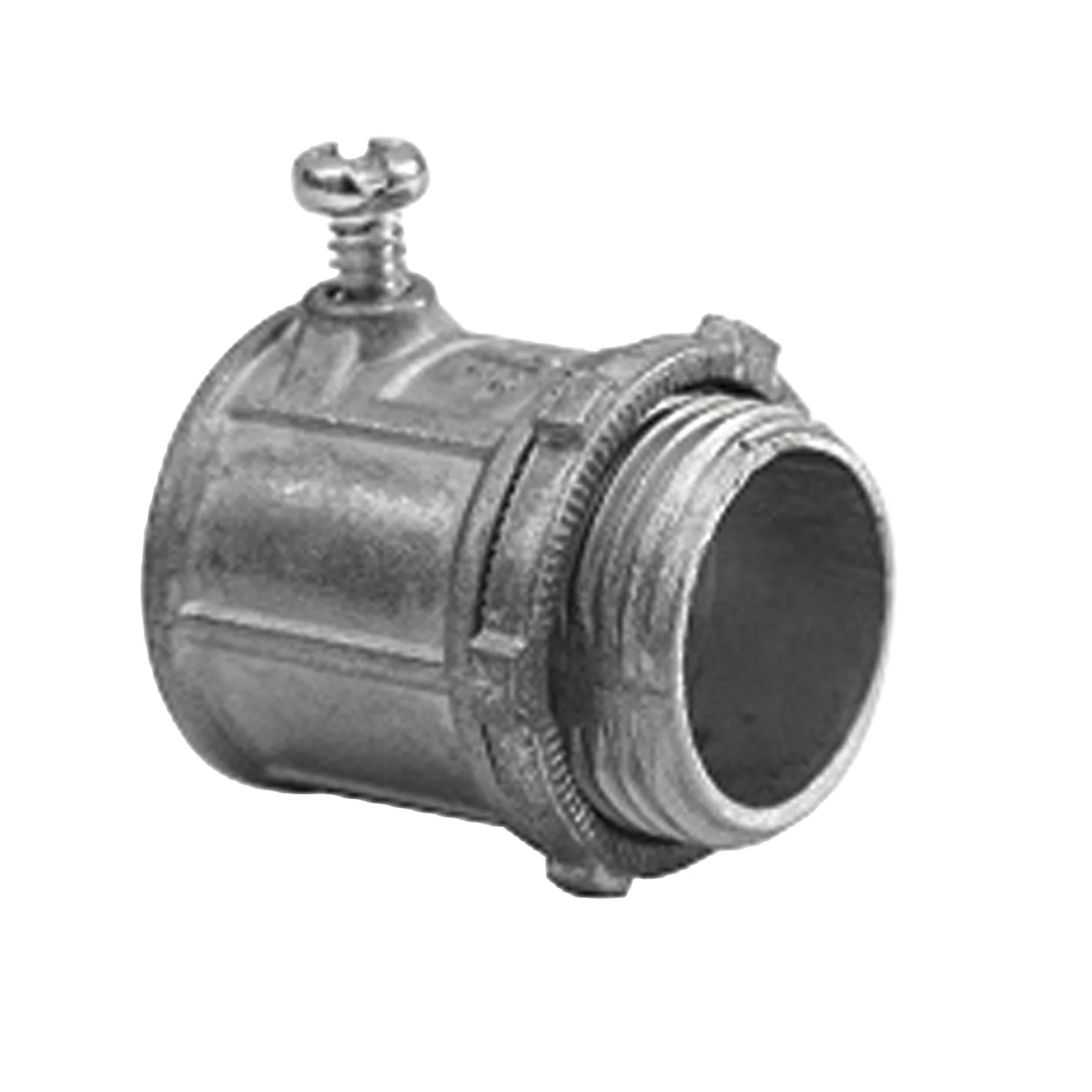 Conector de 1 1/4" para Tubo Pared Delgada con Tornillos Opresores.