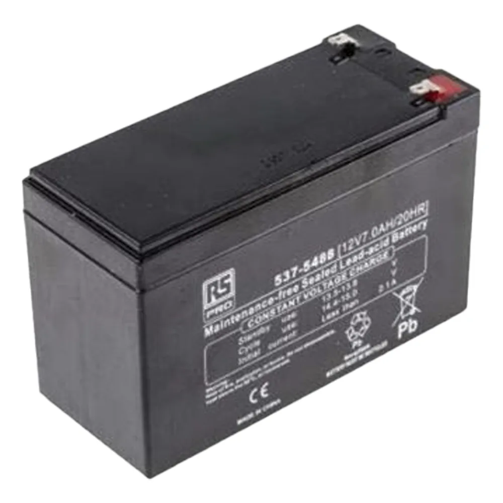 Batería de respaldo de plomo-ácido de 12 V y 7 Ah para paneles de control de acceso MAXPRO Access MPA2 y MPA4