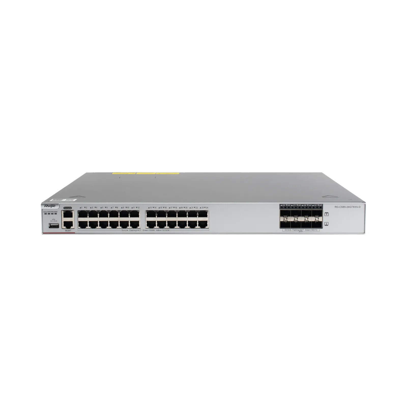 Switch Core Administrable Capa 3 con 24 puertos Gigabit + 8 SFP+ para fibra 10Gb, gestión gratuita desde la nube.