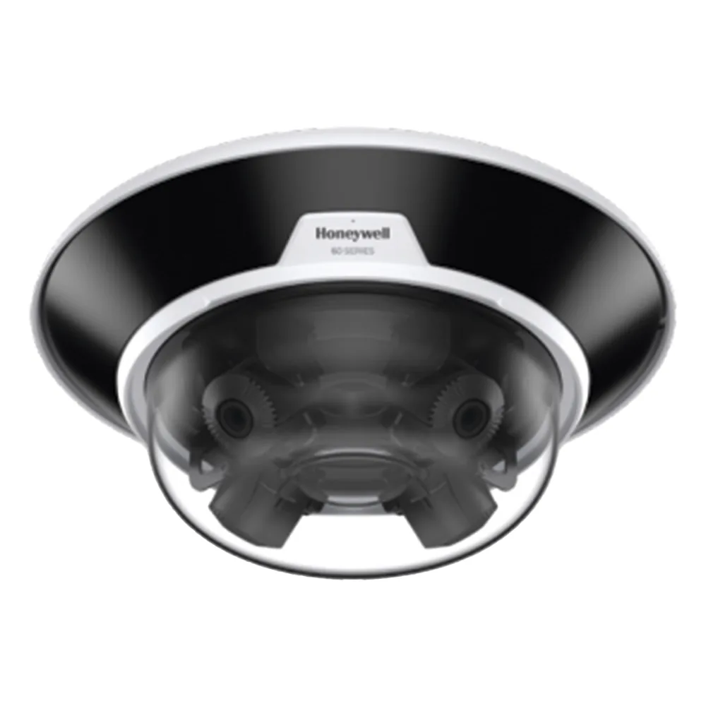 Cámara IP multisensor de 20 MP (4 lentes de 5 MP motorizados 3.7-7.7 mm) para exterior, IP66, IK10, con IR de 30 m
