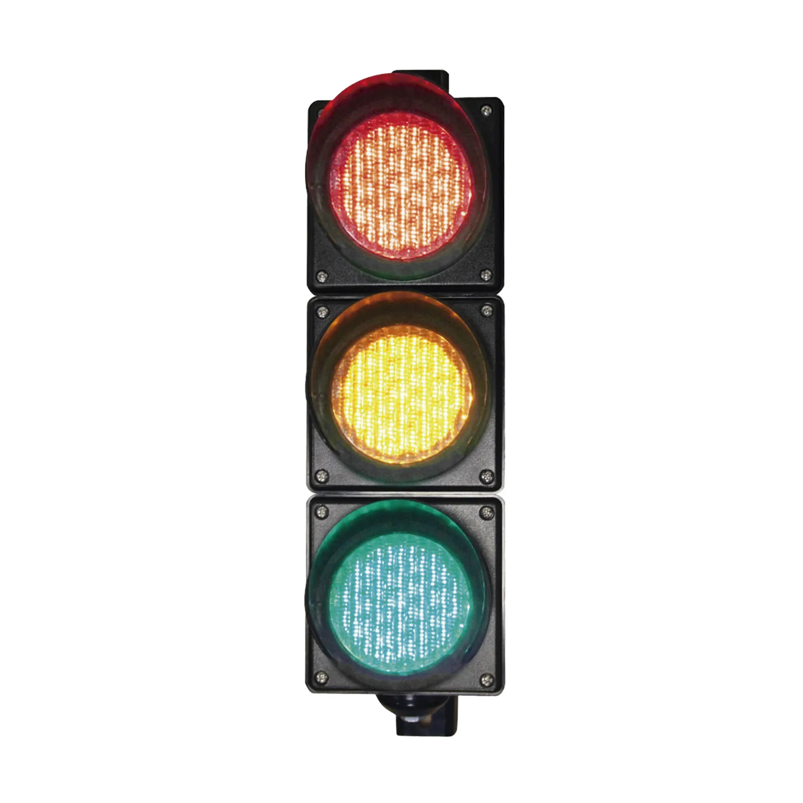 Semáforo / Señalización Rojo, Verde y Amarillo / Diametro 100mm / LED / 110vca.