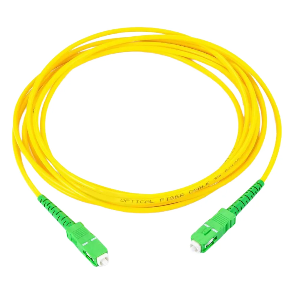 Jumper de Fibra Óptica Monomodo SC/APC SC/APC Simplex, color amarillo, 2 metros, 2mm