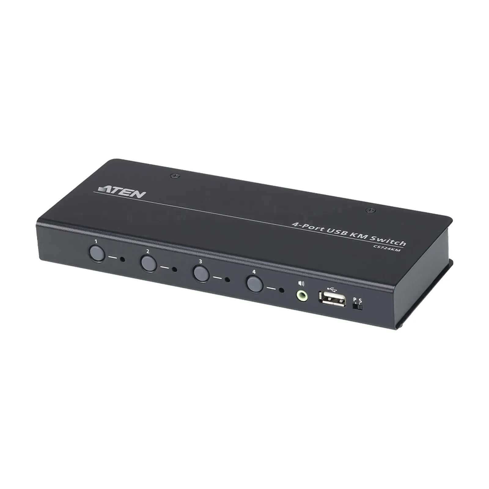 Switch KM USB| 4 Puertos | Boundless Switching | RS232 | Controla 4 Computadoras con 1 Teclado/Mouse