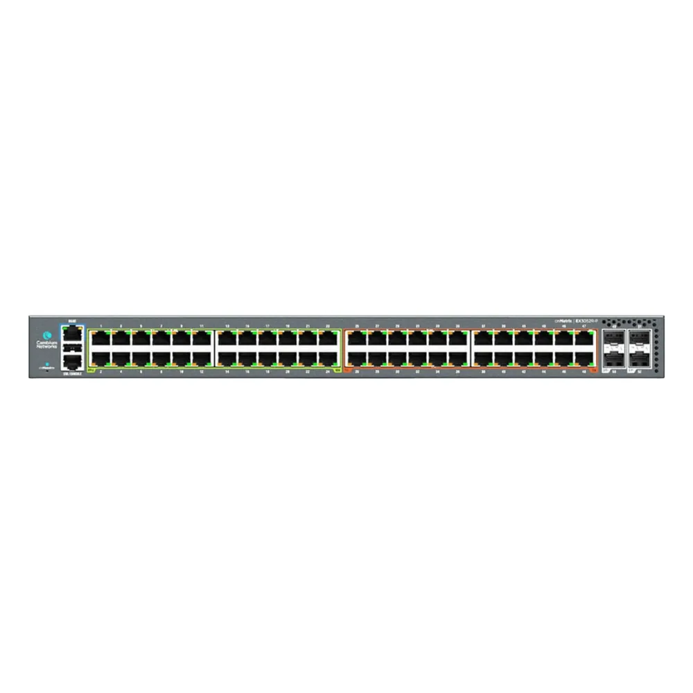 Switch Empresarial / Cloud-Managed / Layer 2-3 / 24-48 Puertos Gigabit / 4-6 Puertos SFP+ 10G-SFP28 25G / PoE+ 30W-PoE++ 60W-90W / Dual Power CRPS / 128-420 Gbps Throughput / 5 Años Garantía