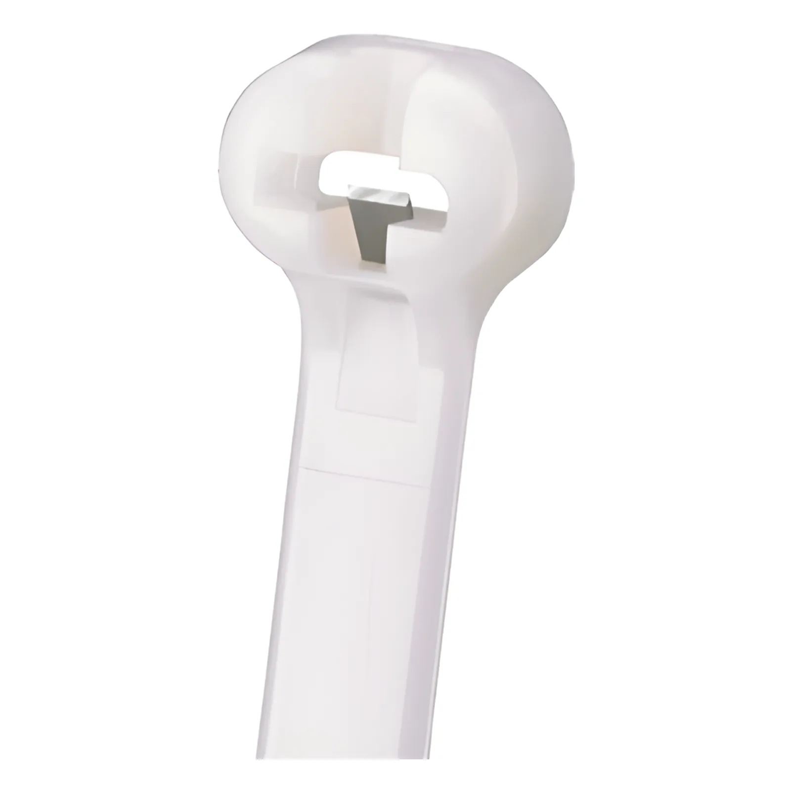 Cincho Dome-Top 305mm largo x 4.7mm ancho, Nylon 6.6, Color Natural. Paquete 1000 piezas