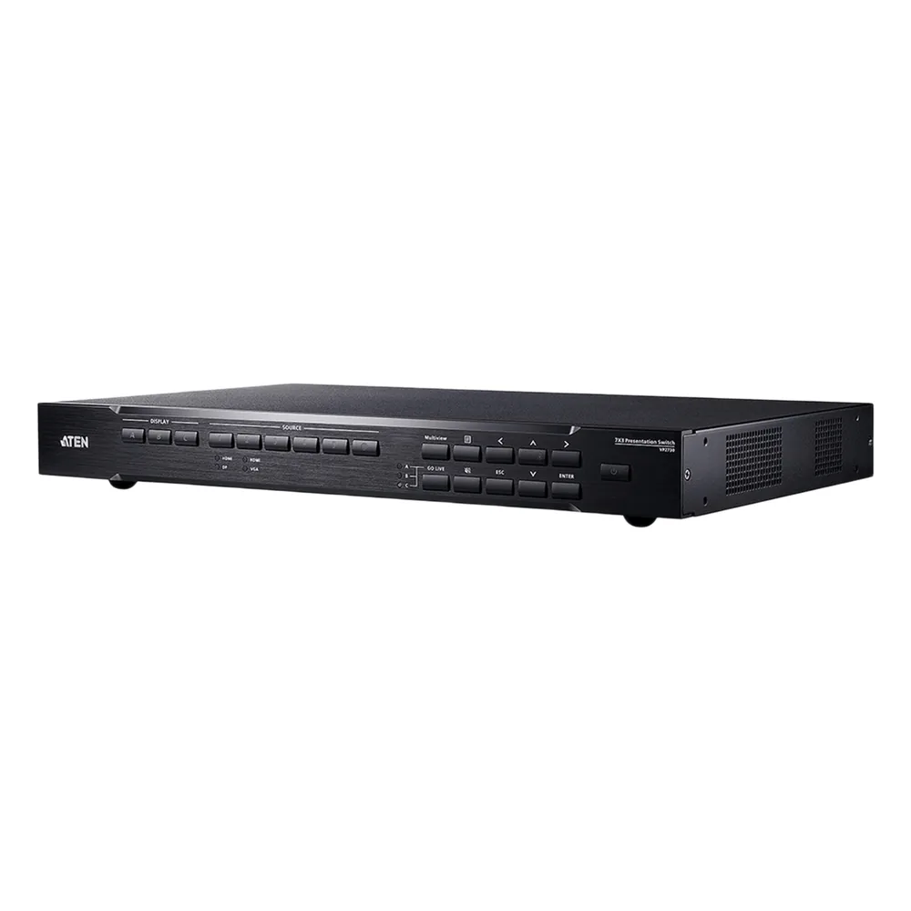 SWITCH MATRICIAL 7X3 | CON ESCALADOR DE VIDEO | STREAMING | MEZCLADOR DE AUDIO | HDBaseT | Receptor de IR