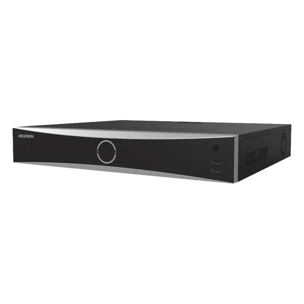 NVR 32 Megapixel (8K) / Reconocimiento Facial (Base de Datos) / 16 Canales IP / 4 Bahías de Disco Duro / 16 Puertos PoE+ / HDMI en 8K / ACUSENSE / Soporta POS / AcuSearch
