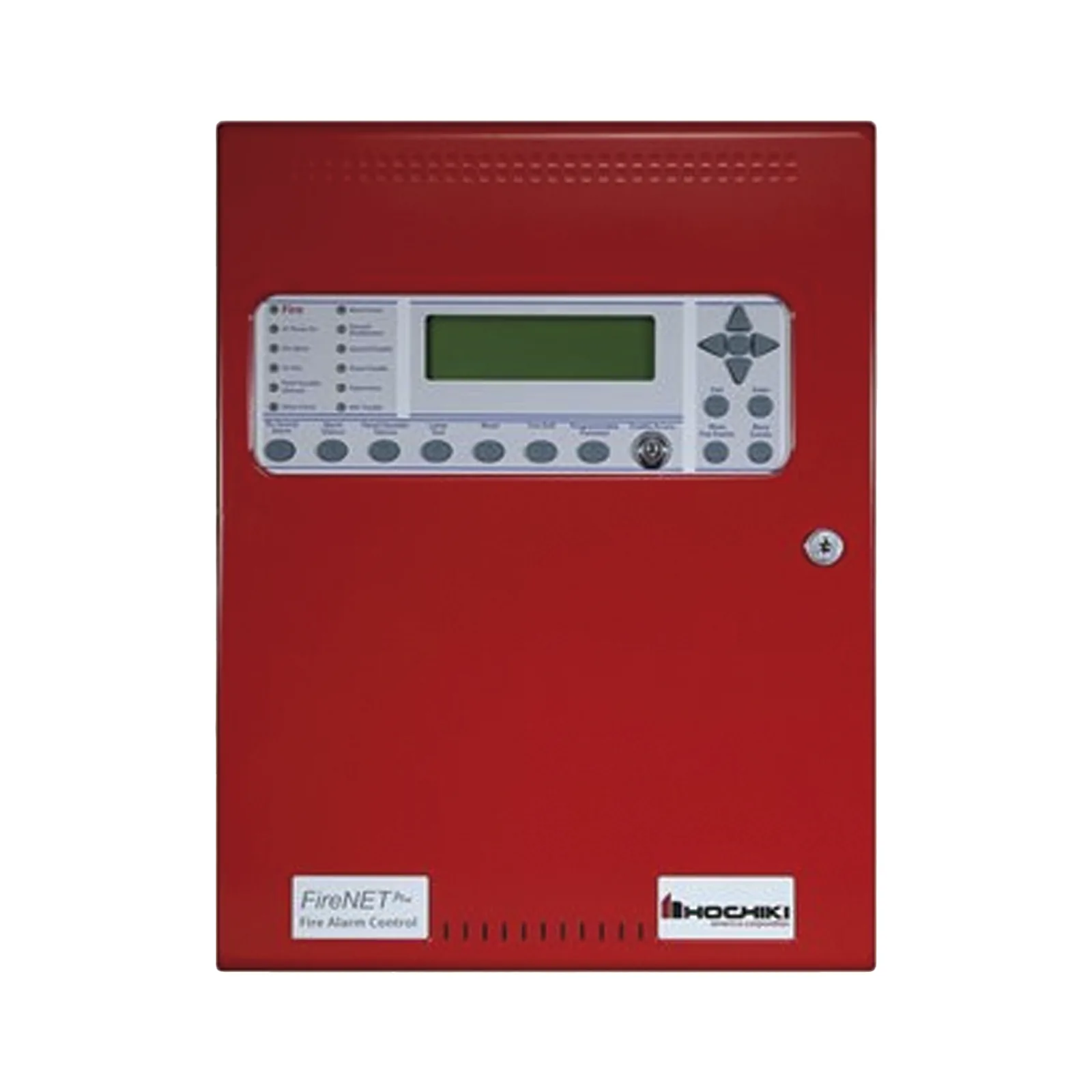 Panel De Detección De Incendio, Direccionable, 1 Lazo SLC, 127 puntos/bases sonoras por lazo, En Ingles, No Dialer, No Tarjeta Red, Expandible a 2 Lazos SLC, Color Rojo, Estandar, 120V, Serie FireNET Plus® (0100-16340)