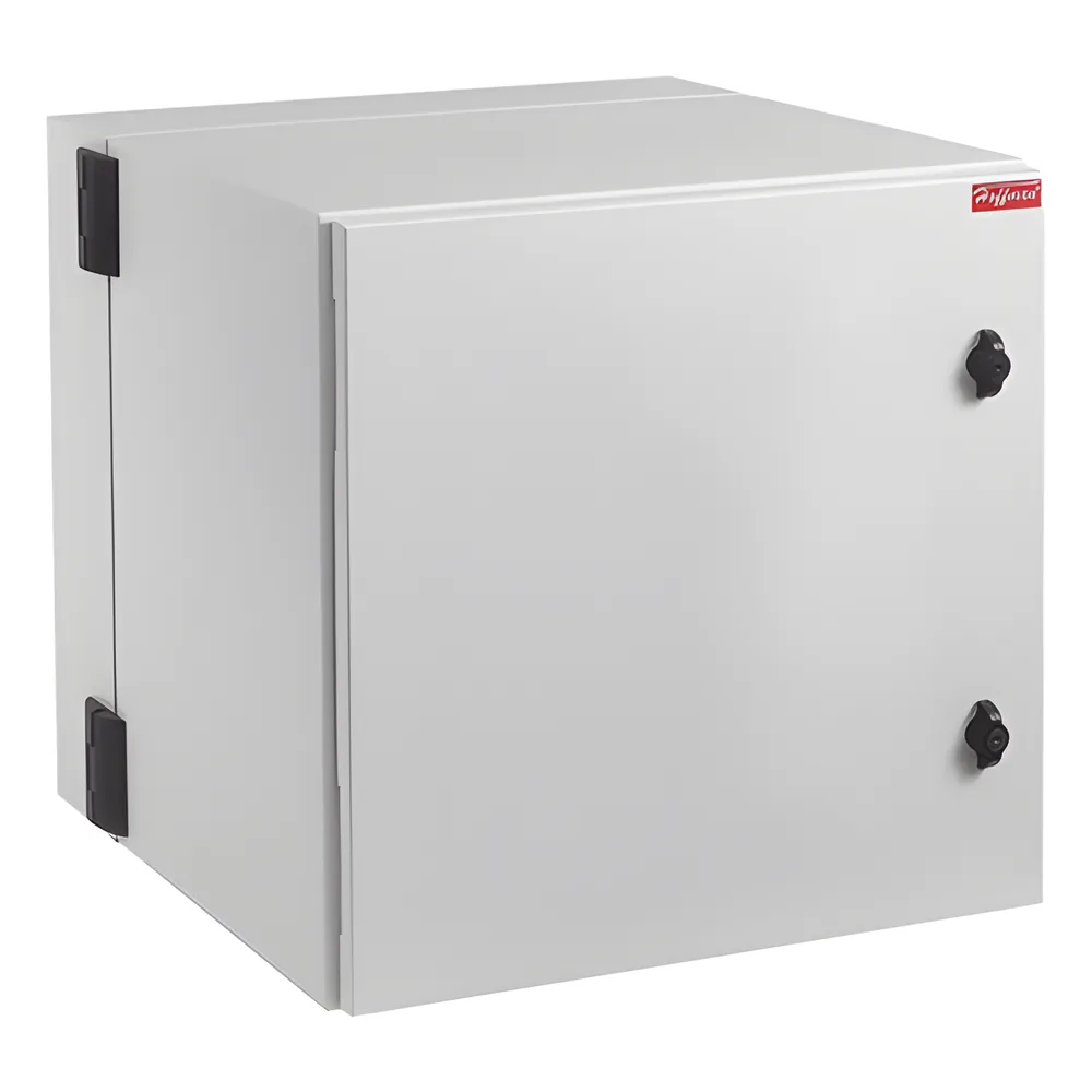 Gabinete Industrial ProTek de 12 UR de 612 x 600 x 760 mm Puerta Sólida de , Protección NEMA Tipo 4/12; IP66, Abatible, Fabricado en Acero, Color Gris Claro