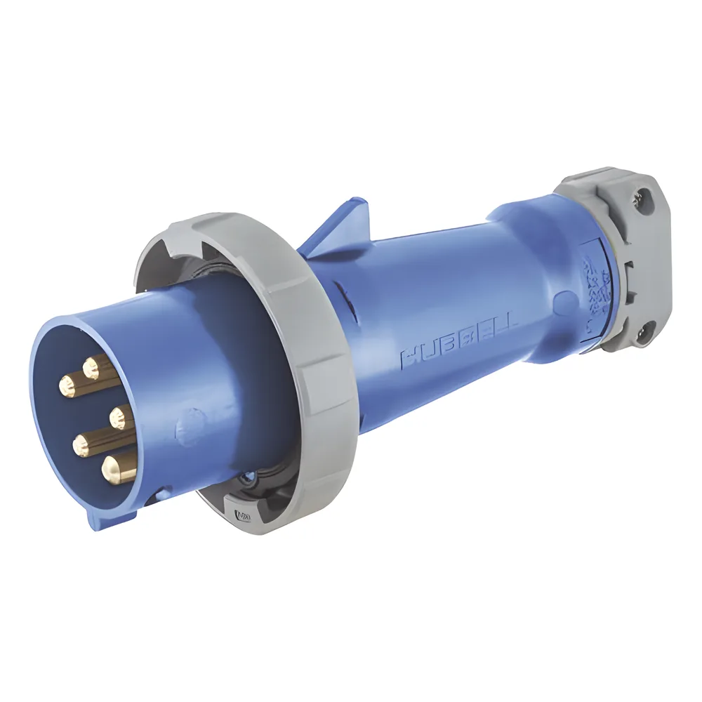 Clavija industrial de 30 A / 120/208 V CA / 4 Polos 5 Hilos / IP67.