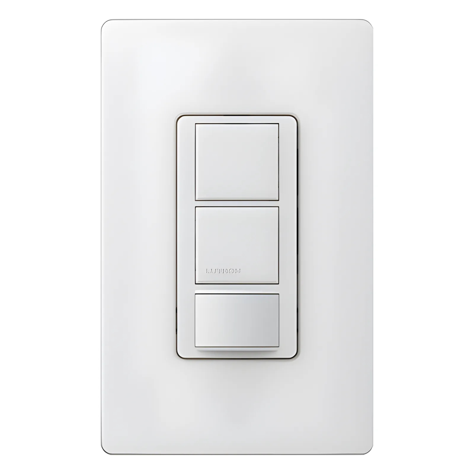 Apagador Maestro con sensor de ocupación/vacancia PIR, doble circuito para luz y ventilador, 120-277 V