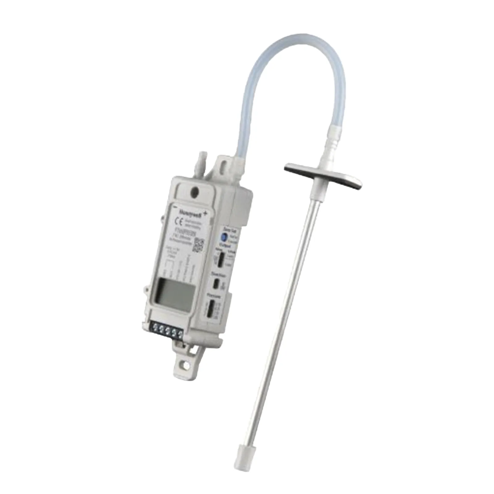 Transmisor de presión diferencial de aire para HVAC, universal, 4 rangos seleccionables 0.1 a 5 in WC, con sonda estática integrada o remota, sin display