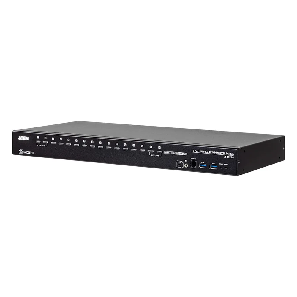 Switch KVM | 16 Puertos | 4K USB 3.0 | Video DynaSync™ | Conexión en Cascada | Función Pantalla Múltiple