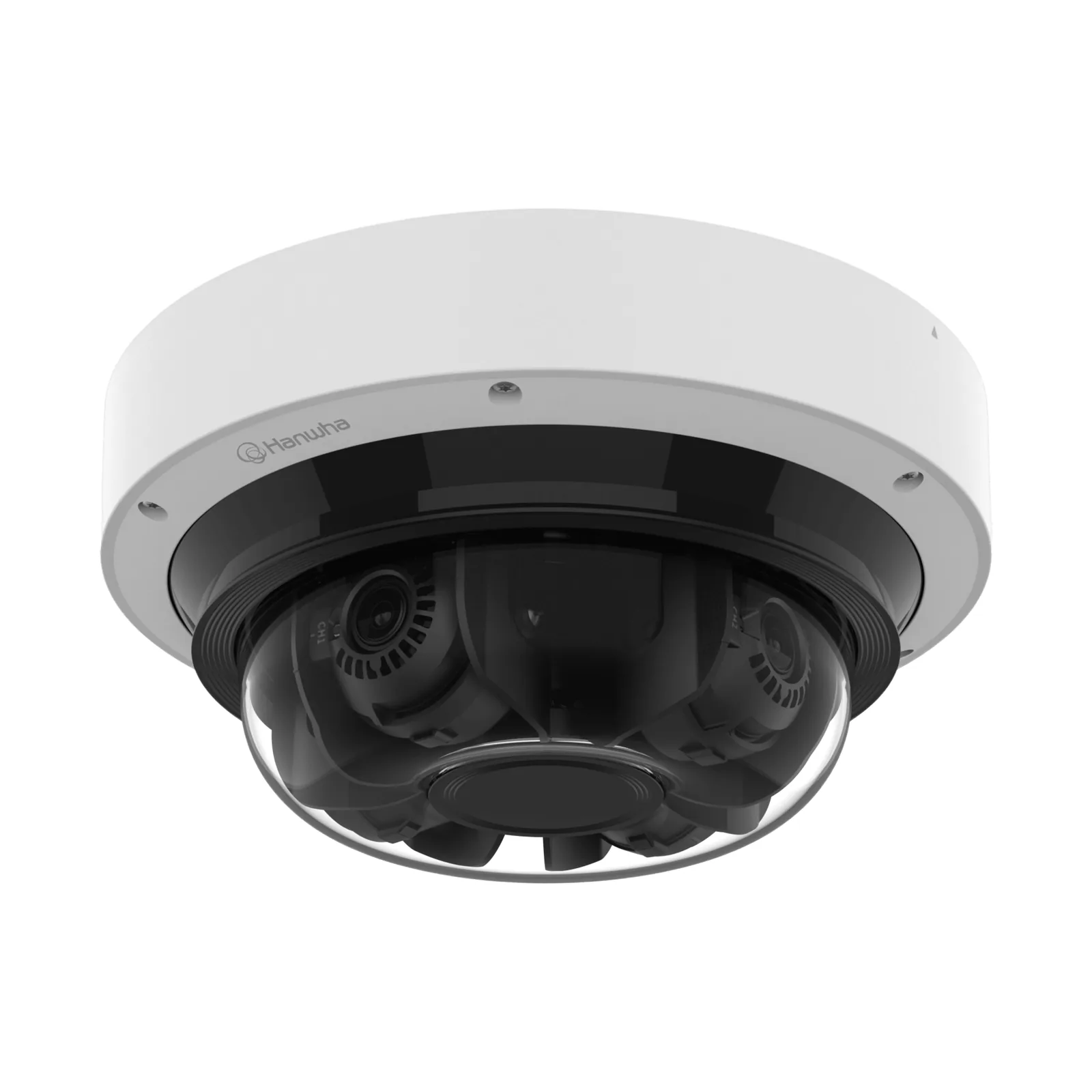 Camara IP Multi sensor 32MP (4 CH x 8MP ) con Inteligencia Artificial / Lente Motorizado de 3.3 a 5.7mm / WDR 120dB / Protección IP66 / IK10 / NEMA4X / Deteccion de Personas y Vehiculos
