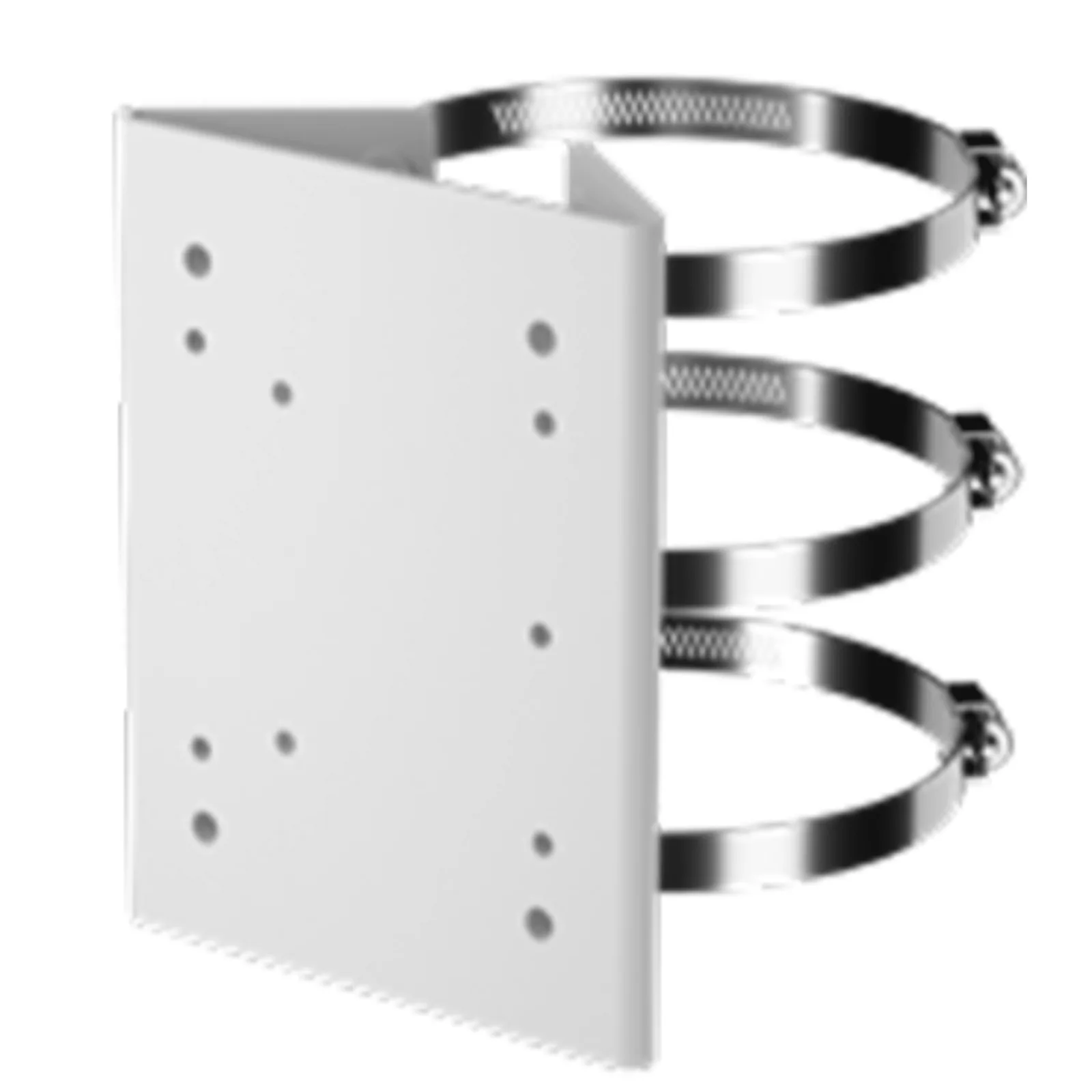 Adaptador para montaje en poste de cámaras PTZ Serie 35 Honeywell, acero, acabado blanco hueso, interior y exterior