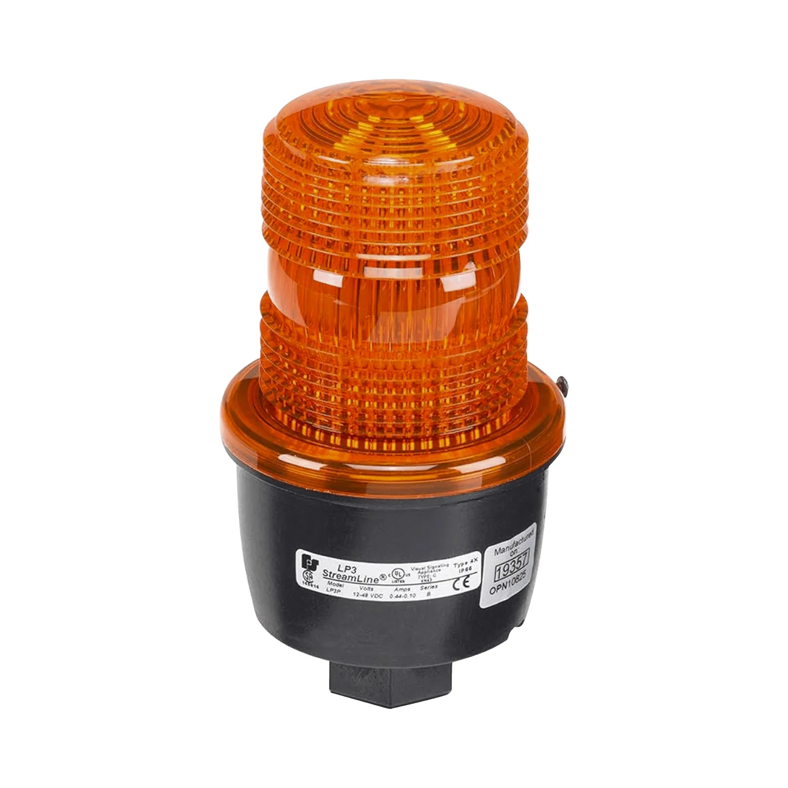 Luz de advertencia LED serie Streamline, 120 Vca, montaje tipo T, ámbar