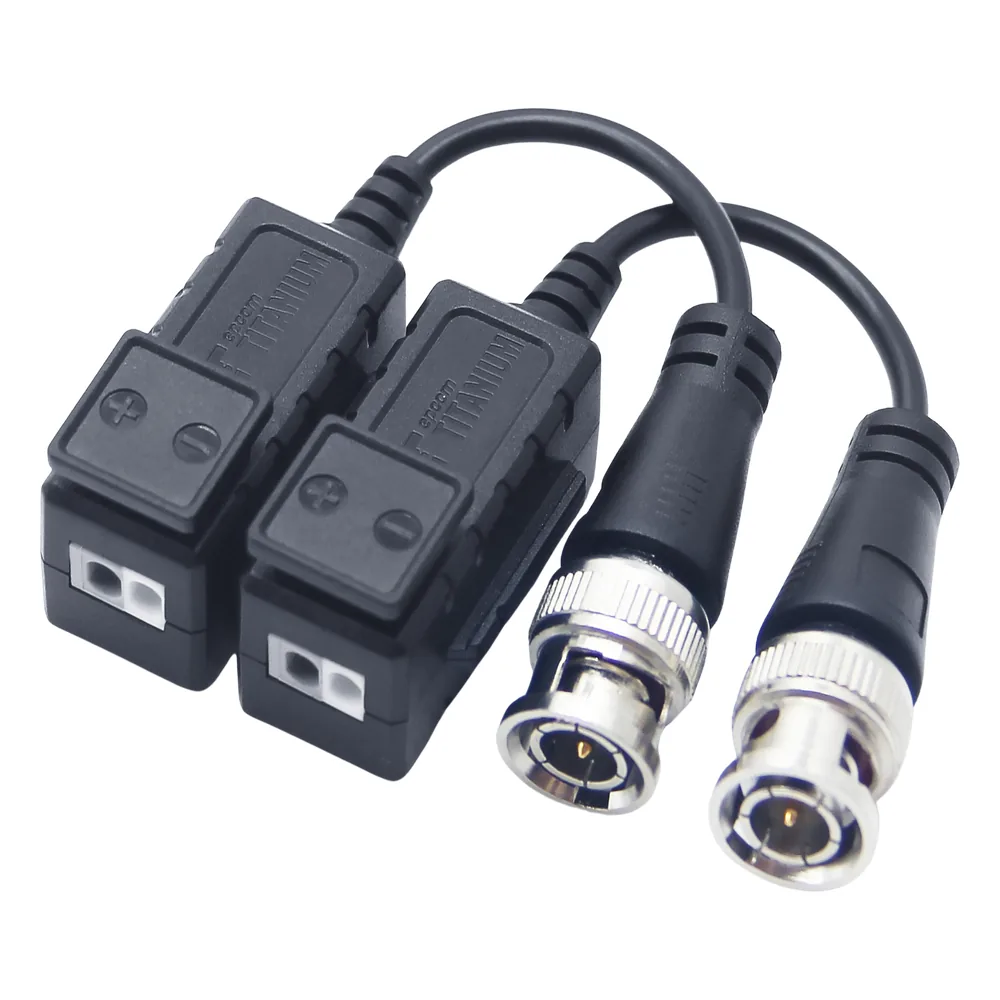 Kit de Transceptores (Baluns) con Terminal PUSH SUPERIOR, PROTECCION DE SOBRECARGA INTEGRADO, Resolución 4K , Cable flexible COAXIAL Blindado / COAXITRON / AUDIO POR COAXITRON / Conector 100% COBRE / Calidad PREMIUM