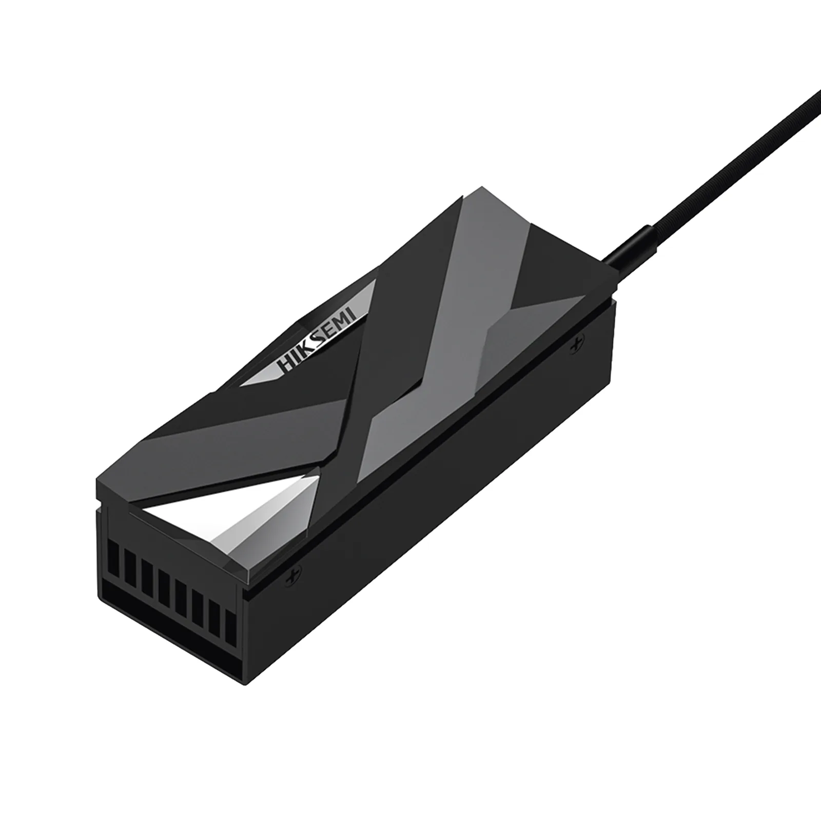 Disipador de Calor Activo para SSD M.2 2280 / Aleación de Aluminio / Ventilador PWM / Reducción ≤30°C / 4 Pines / 73 x 22 x 9 mm