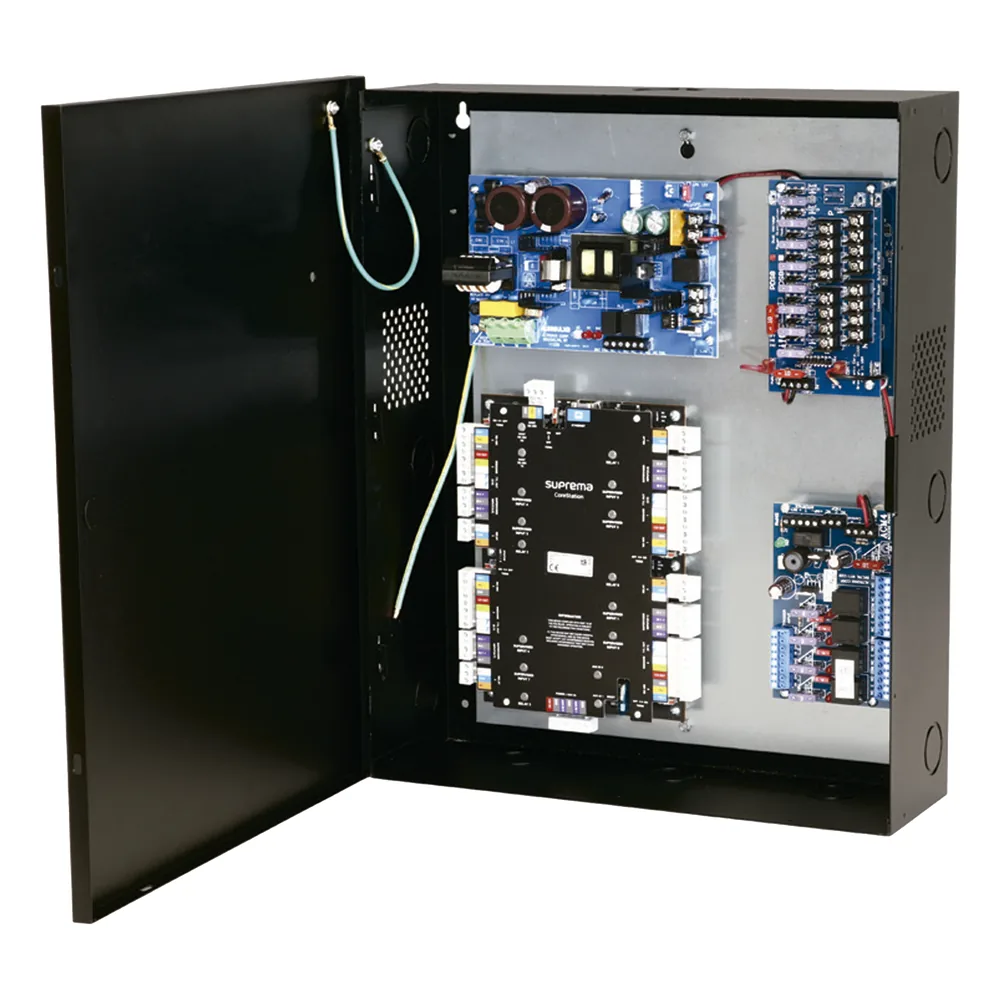 Kit de Fuente, 12 Vcc, 6 A, 72 W, Con Controlador de Acceso, Regulador de Voltaje, Distribuidor de 8 Salidas, Contiene AL600ULXB, ACM8,VR6, PDS8