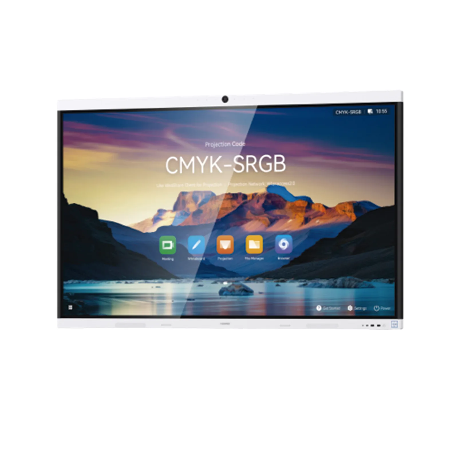 HUAWEI IdeaHub B3, Pantalla interactiva para Colaboración Inteligente, 65", 4K UHD, Harmony, Wi-Fi 6, Seguimiento de Voz, BYOM, Administración desde la Nube Gratis, blanco Jade