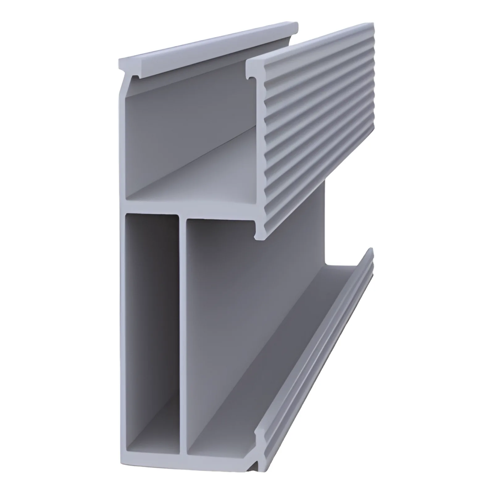 Riel 8 para montaje de módulos fotovoltaicos de aluminio anodizado de 1400mm.