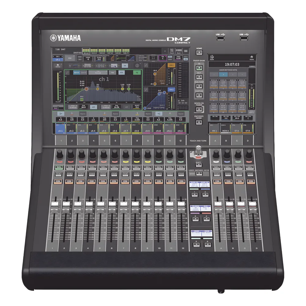 CONSOLA DE MEZCLA DIGITAL DE AUDIO 72 CANALES 48 MEZCLAS C/ DANTE I/O (DM7 COMPACT)