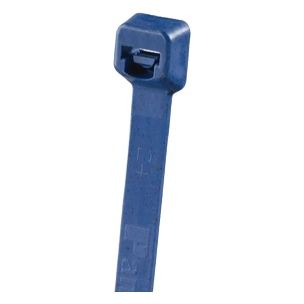 Cincho Pan-Ty® 203mm largo x 3.4mm ancho, Intermedio de Polipropileno y Metal Detectable, Color Azul Oscuro. 100 Piezas