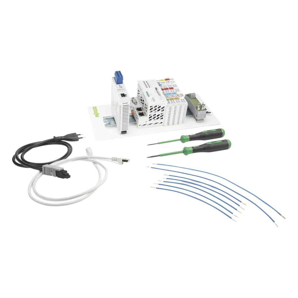Starter Kit Linux / Controlador PFC200 2da Generación / 2 x Ethernet / RS-232/RS-485 / e!COCKPIT / e!RUNTIME / Módulos Digitales I/O / Fuente 24V DC