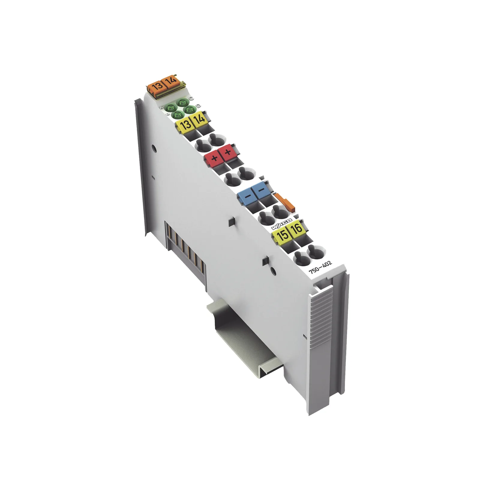 Módulo Entrada Digital WAGO / 4 Canales 24 V DC / Filtro 3 ms / Aislamiento 500 kV / CAGE CLAMP® / IP20 / Carril DIN