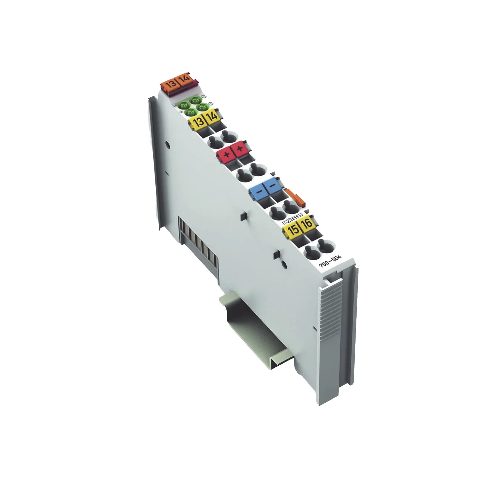 Módulo de Salida Digital / 4 Canales / 24 V DC / 0,5 A por Canal / PNP / Protección Cortocircuito / Aislamiento 500 kV / IP20